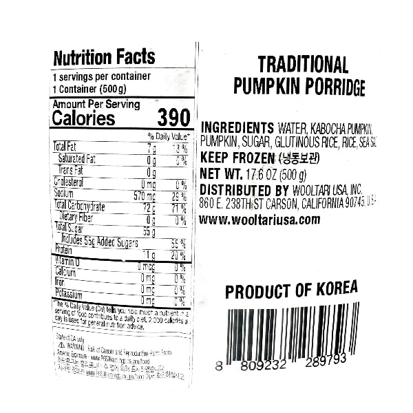 Traditional Pumpkin Porridge 500g