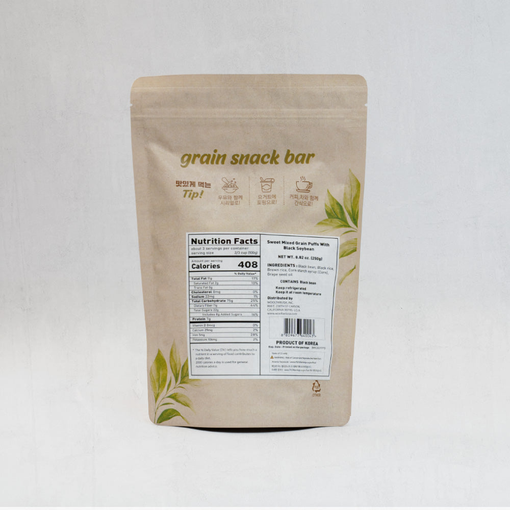 Sweet Mixed Grain Puffs with Black Soybeans 250g