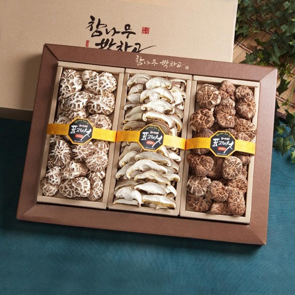 경성표고버섯 참나무 박차고 백화고 3종세트 340g