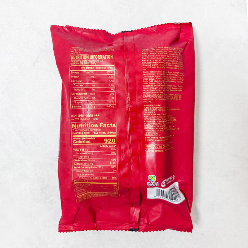 Sokcho-style Raw Pollock Spicy Mixed Noodles 720g