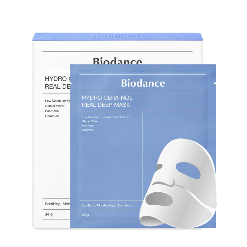 BIODANCE 하이드로 세라놀 리얼 딥 마스크 34g x 4