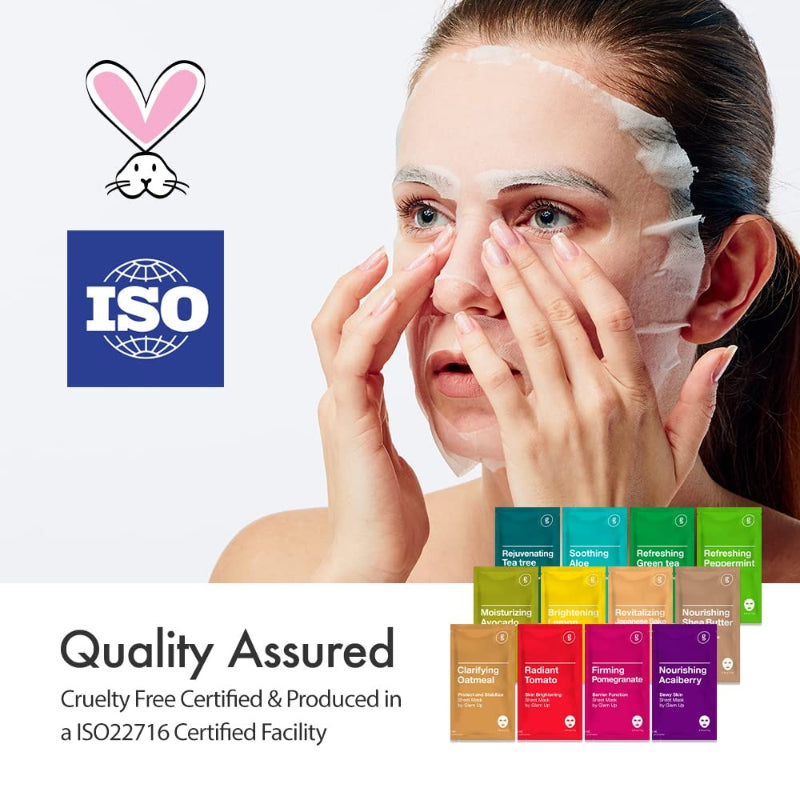 GLAM UP FACIAL MASK SHEET 12PACK