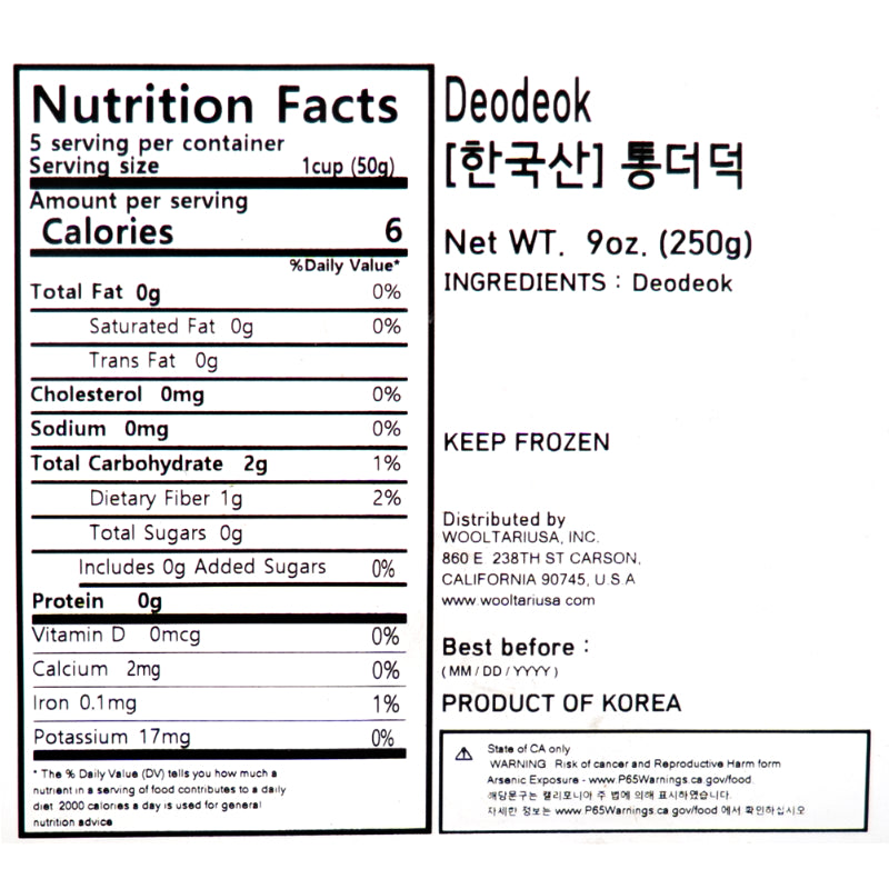 Deo-Deok 250g