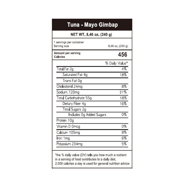 Tuna Mayo Gimbap 240g