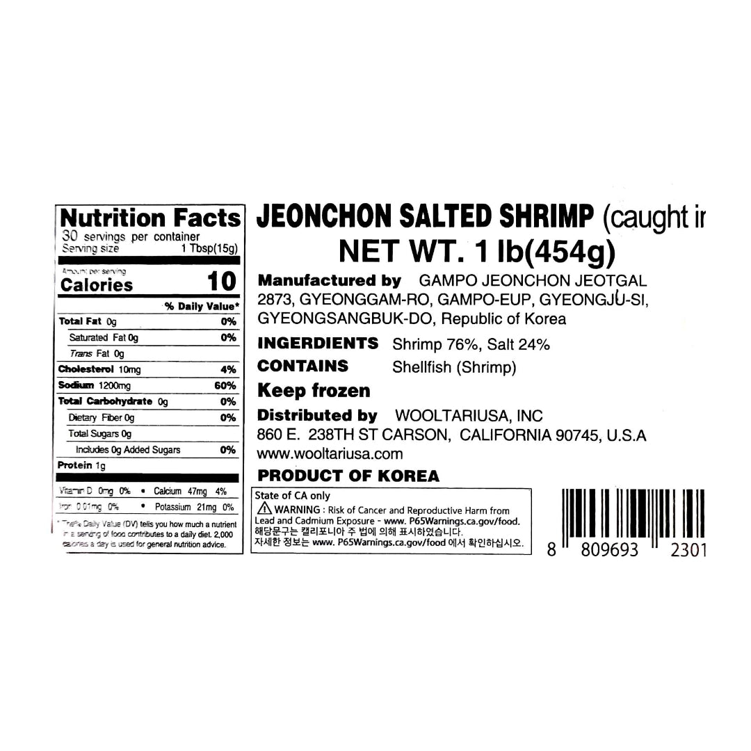 SALTED SHRIMP 1lb