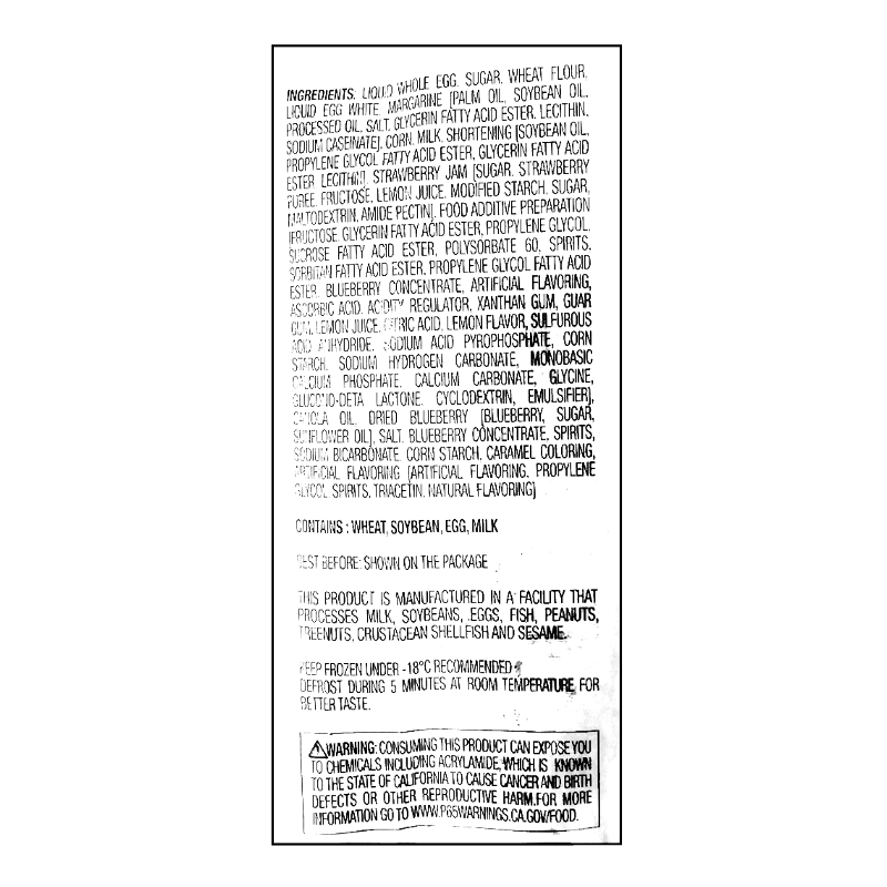 Blueberry Roll Cake 430g