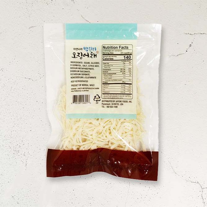 Dried & Seasoned Squid-Sliced-White