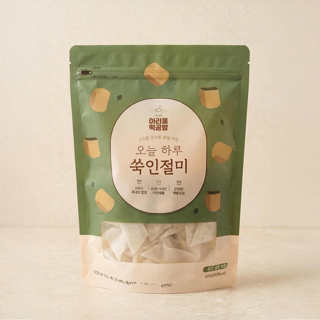 MUGWORT RICE CAKE (INJEOLMI)