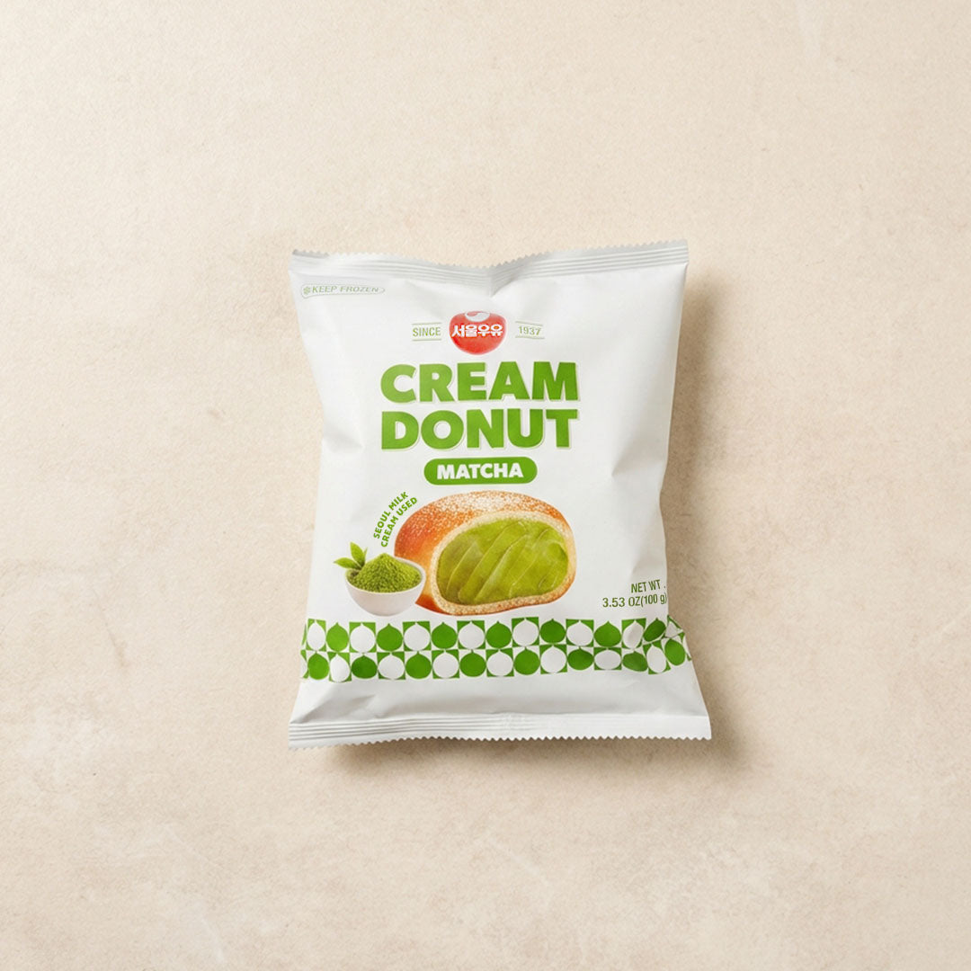 Cream Doughnut Matcha Flavor