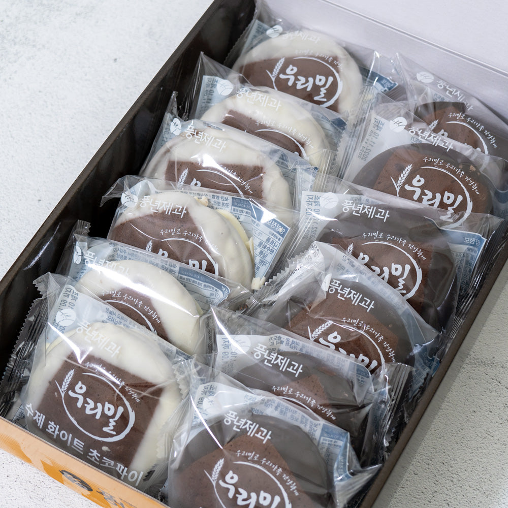 Handmade Choco-pie(Original 6ea+White 6ea)900g
