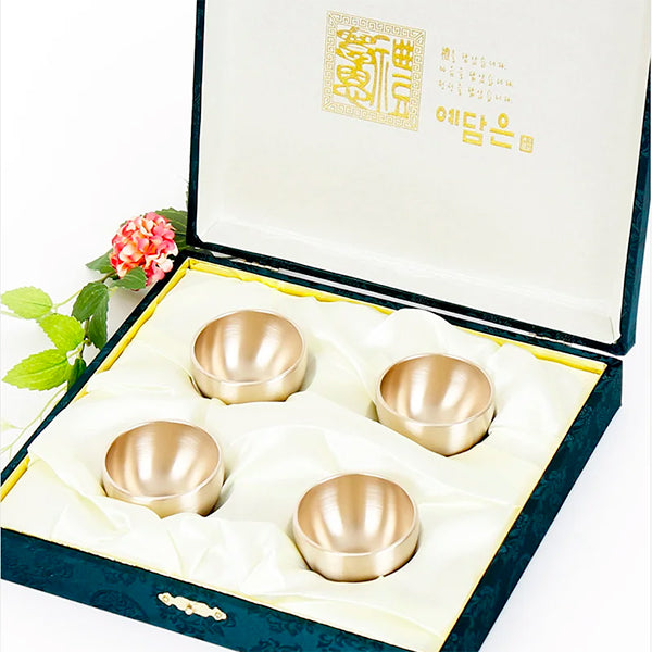 [Yedam-Eun] Bangjja Drinkware Set (Soju Cup) 4p - Free Delivery