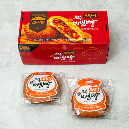 전주한옥마을 우리밀 전주오징어비빔빵 (120g x 6개)