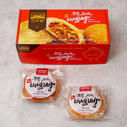 전주한옥마을 우리밀 전주비빔빵 (120g x 6개)
