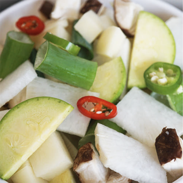 Korean Mixed Vegetable for Soybean Soup 450g