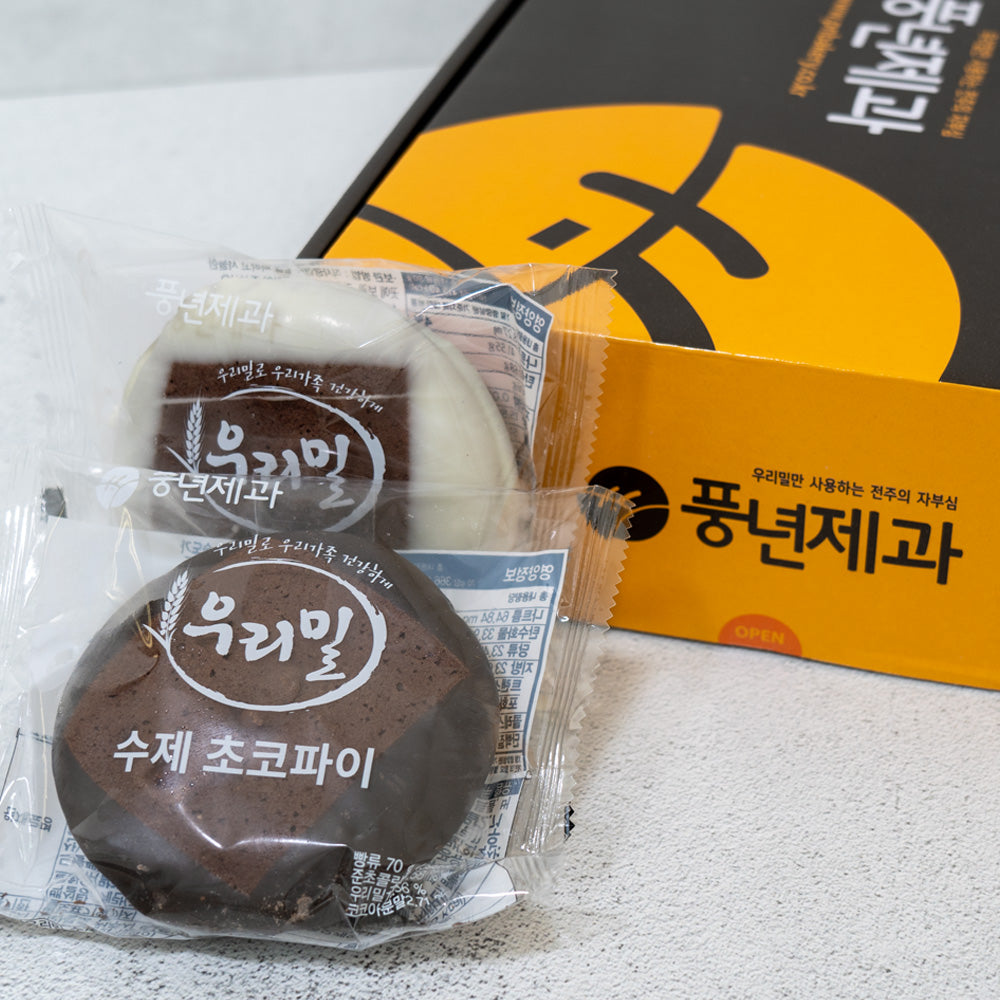 Handmade Choco-pie(Original 6ea+White 6ea)900g