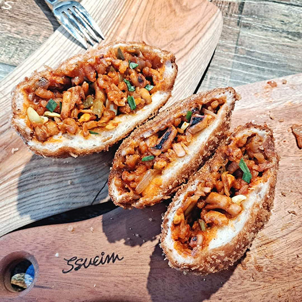 전주한옥마을 우리밀 전주오징어비빔빵 (120g x 6개)