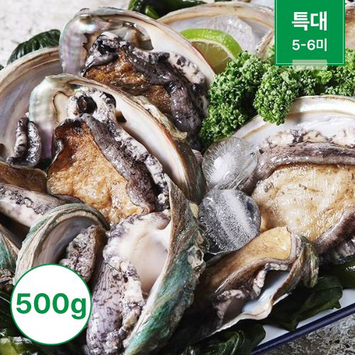 전복 500g 1팩 (6미~7미) (특대)_타임딜