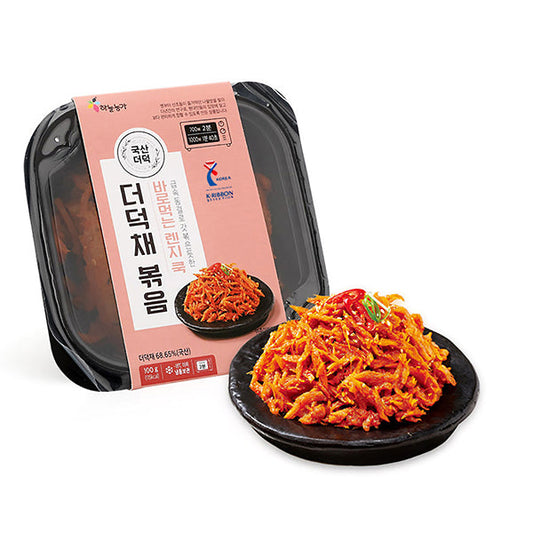 그대로 데워먹는 더덕채 볶음 100g