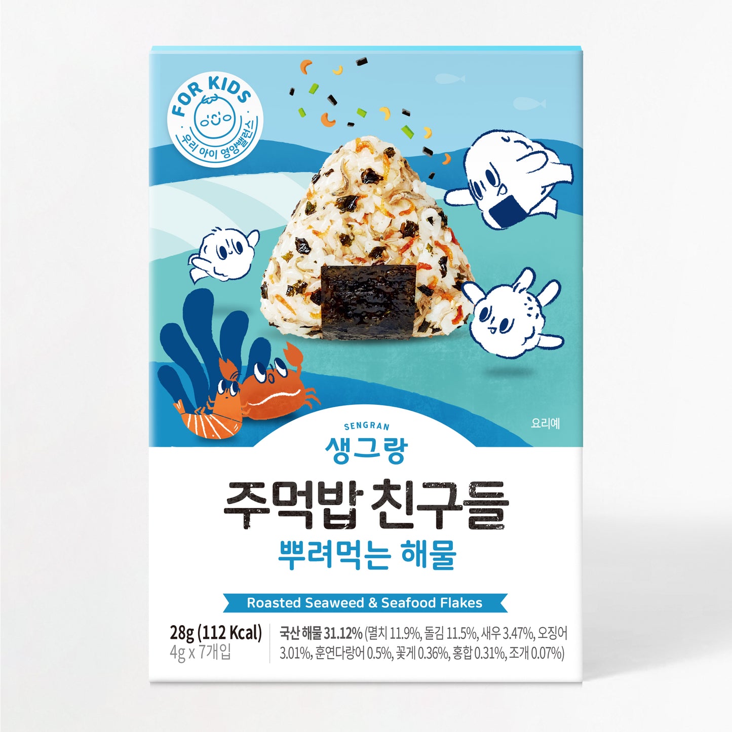 Roasted Seaweed & Seafood flakes 28g (4gx7)