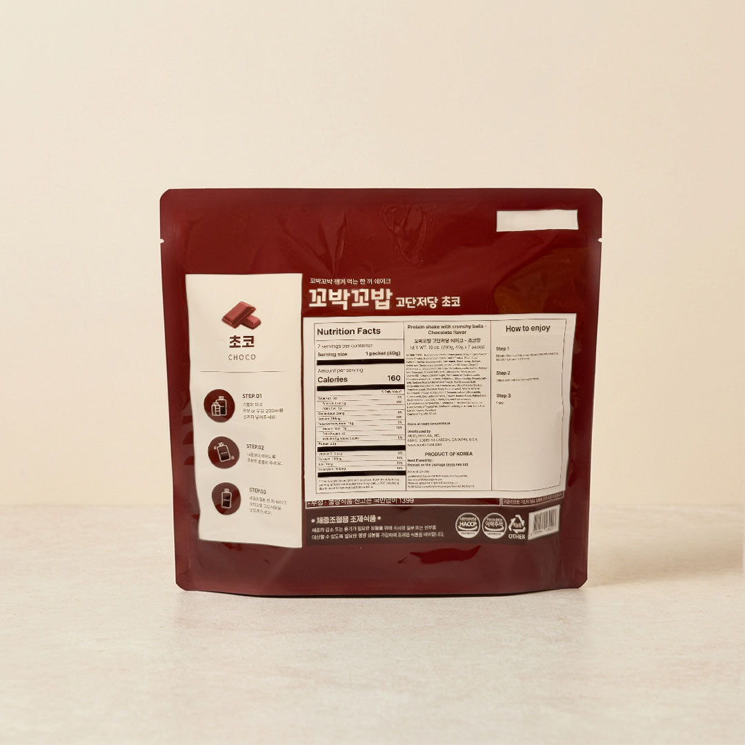 Kkobak Kkobap HPLS Shake Chocolate 40g * 7EA