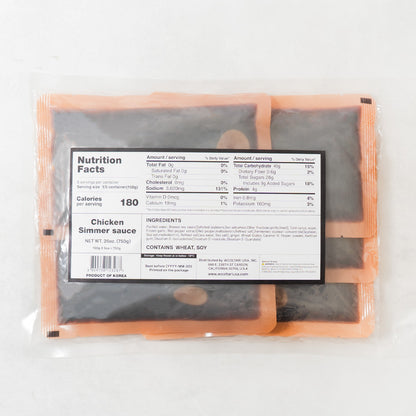 Korean Jjimdak Sauce 750g (5 x 150g packs)