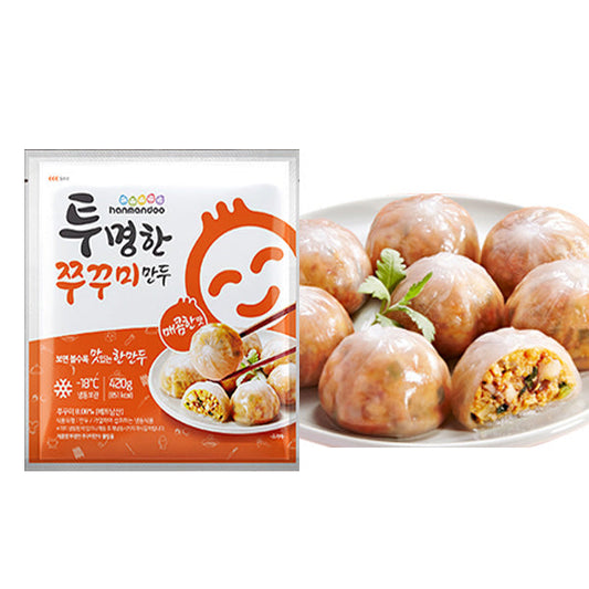 투명한 쭈꾸미만두 420g