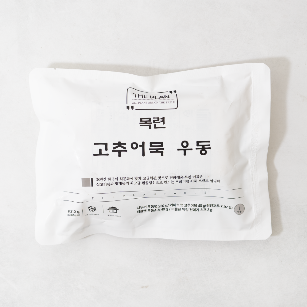목련 고추어묵 우동 313g