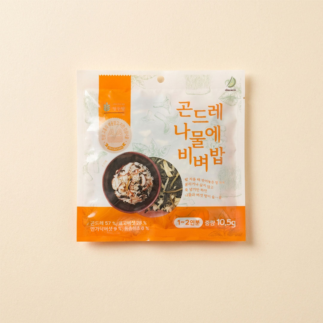  담우 곤드레나물에비벼밥 10.5g - Wild Mountain Greens (Gondre) for Bibimbap