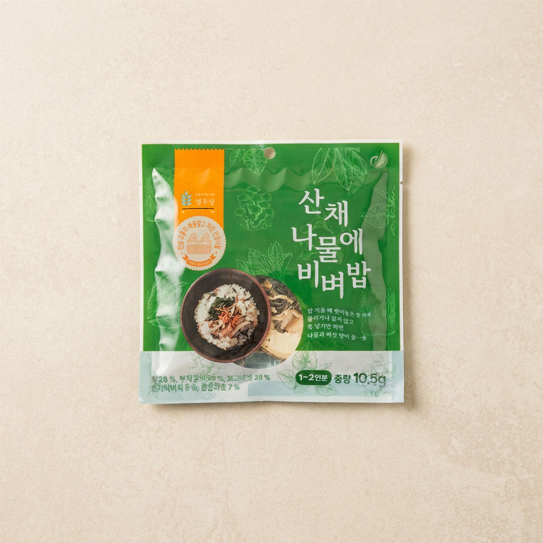 담우 산채나물에비벼밥 10.5g - Assorted Mountain Greens for Bibimbap
