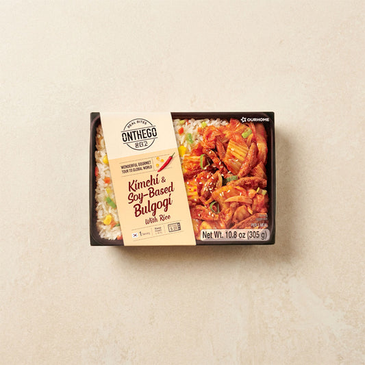 [신규] 아워홈 아워홈 김치제육덮밥 305g - [ONTHEGO] OURHOME KIMCHI & BULGOGI WITH RICE