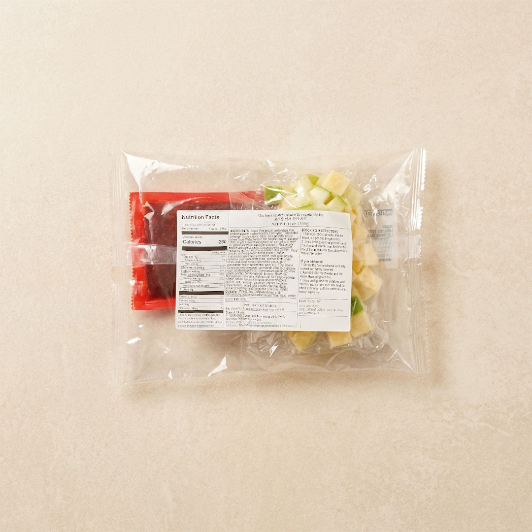 Gochujang stew sauce & vegetable kit
