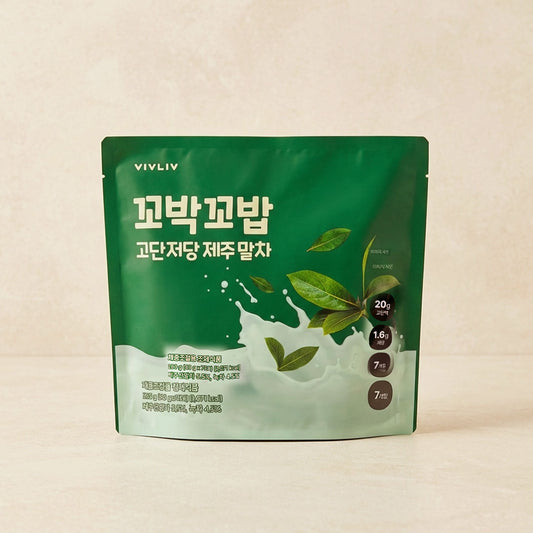 [신규] 비브리브 꼬박꼬밥 고단저당 쉐이크 제주말차맛 40g * 7포입 280g