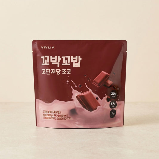 [신규] 비브리브 꼬박꼬밥 고단저당 쉐이크 초코맛 40g * 7포입 280g 