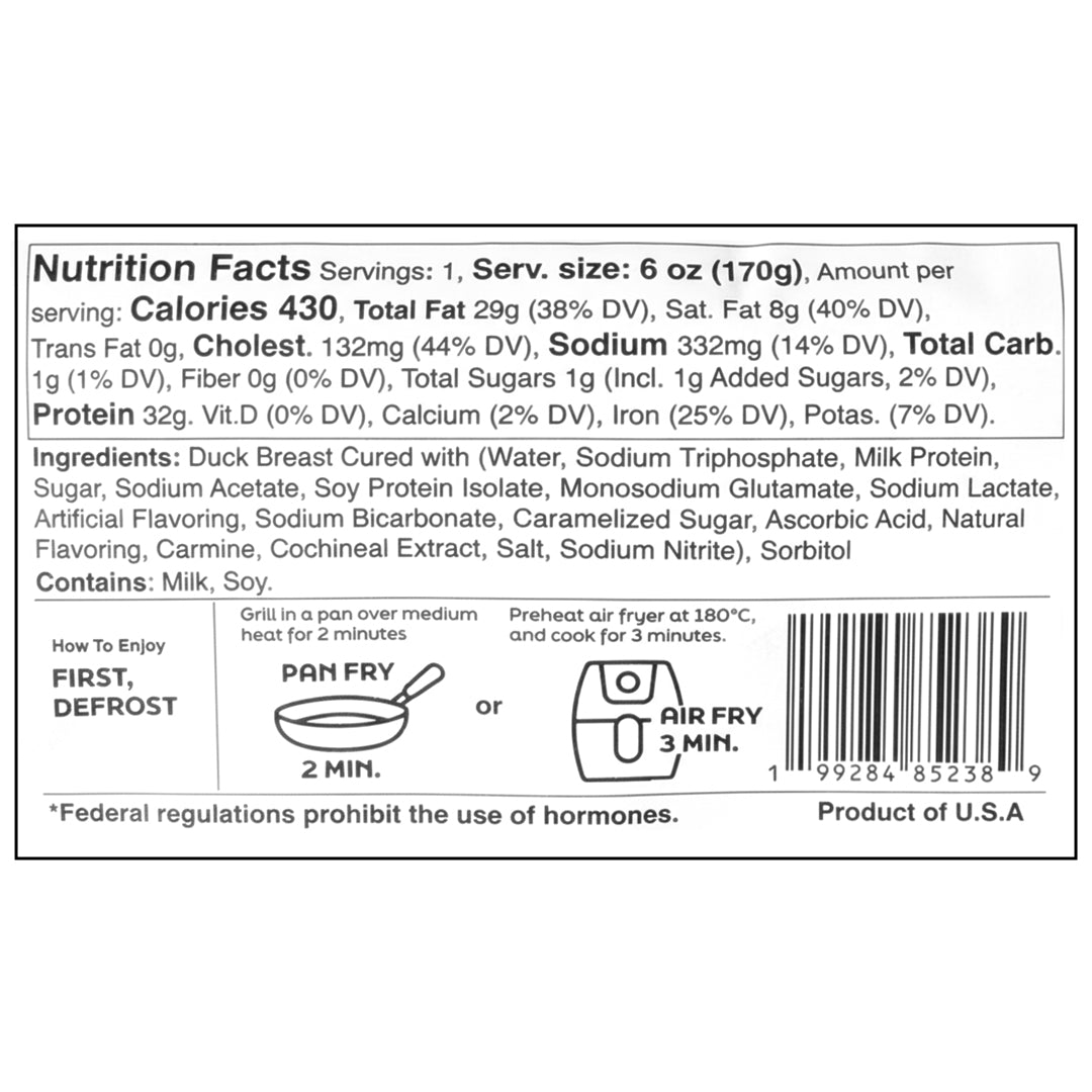 훈제 오리 가슴살 6oz