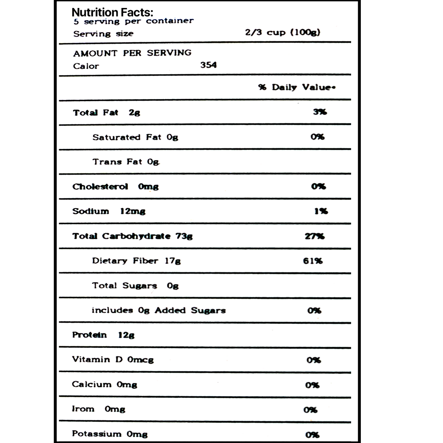 Glutinous Millet Rice 500g