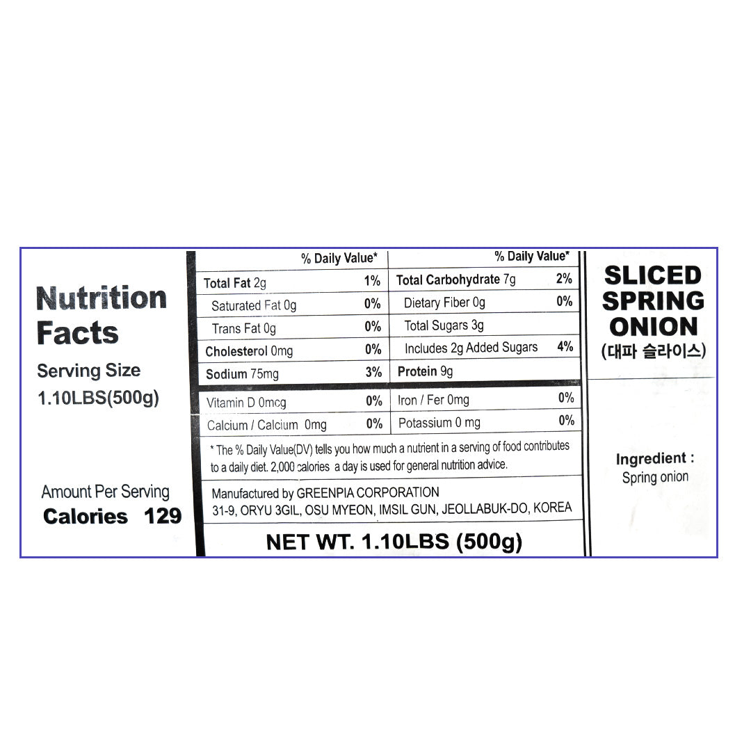 HN Greenpia Sliced Green Onion 500g