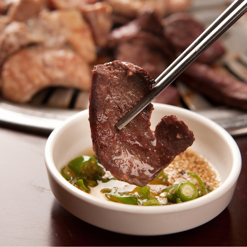 모듬 돼지부속 4종(오소리감투,귀,염통,간) 7oz