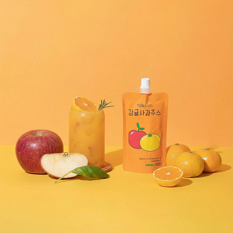 경북햇살농원 착즙하는남자 감귤사과즙 스파우트 30포/1박스 3000ml