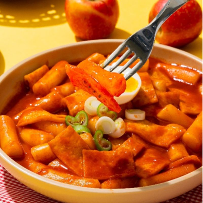 Tteokbokki(wheat) with Apple Flavored Red Pepper Paste 462g