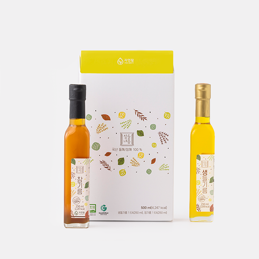 실속세트 (생들기름 250ml + 참기름250ml) 형