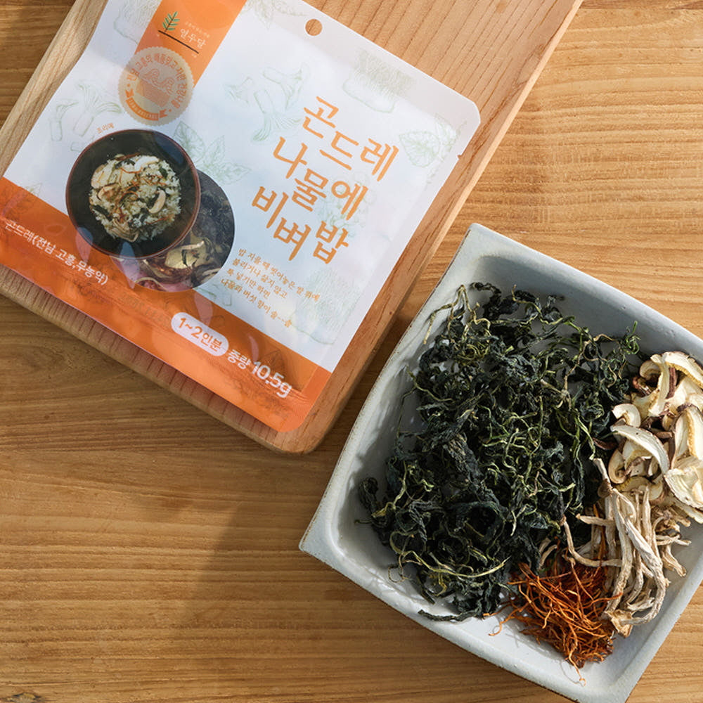  담우 곤드레나물에비벼밥 10.5g - Wild Mountain Greens (Gondre) for Bibimbap