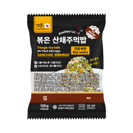 [지리산피아골식품] 산채주먹밥(간장맛) 100g