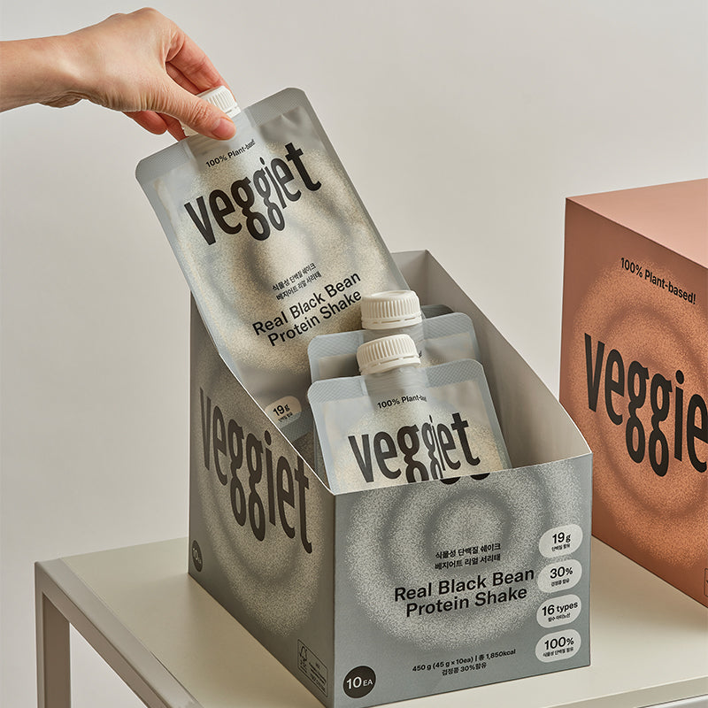 veggiet plant-based protein Real Black bean 1BOX (10ea)
