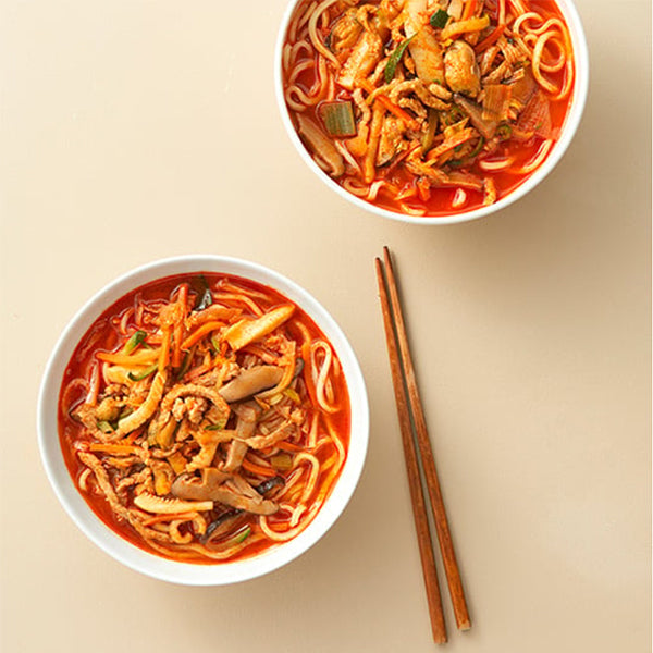 Lee Yeon Bok's MOKRAN JJAMPPONG (SPICY SEAFOOD NOODLE SOUP)
