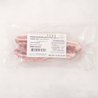 통삼겹 (Boneless Pork Belly Thick Cut) 2lb