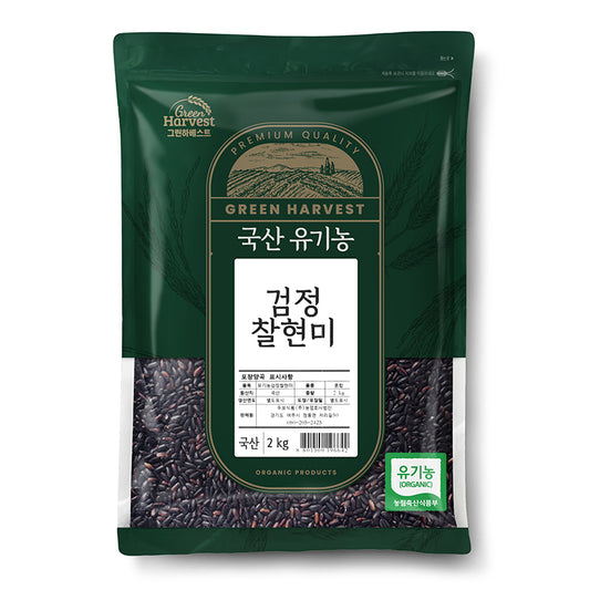 [신규] 두보식품 국산 유기농 검정찰현미 2kg 